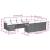 Set canapele de grădină cu perne, 11 piese, negru, poliratan GartenMobel Dekor