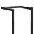 Suport de prosoape, negru, 25x20x95 cm, fier GartenMobel Dekor