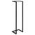 Suport de prosoape, negru, 25x20x95 cm, fier GartenMobel Dekor