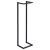 Suport de prosoape, negru, 25x20x95 cm, fier GartenMobel Dekor