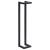 Suport de prosoape, negru, 12,5 x 12,5 x 60 cm, fier GartenMobel Dekor