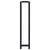 Suport de prosoape, negru, 12,5 x 12,5 x 60 cm, fier GartenMobel Dekor