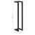 Suport de prosoape, negru, 12,5 x 12,5 x 60 cm, fier GartenMobel Dekor