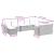 Set canapele de grădină cu perne, 10 piese, negru, poliratan GartenMobel Dekor