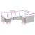 Set canapele de grădină cu perne, 10 piese, negru, poliratan GartenMobel Dekor