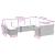 Set mobilier de grădină cu perne, 10 piese, gri, poliratan GartenMobel Dekor