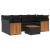 Set canapele de grădină cu perne, 7 piese, negru, poliratan GartenMobel Dekor