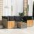 Set canapele de grădină, 7 piese, cu perne, gri, poliratan GartenMobel Dekor
