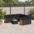 Set mobilier de grădină cu perne, 9 piese, negru, poliratan GartenMobel Dekor