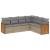 Set canapele de grădină cu perne, 6 piese, bej, poliratan GartenMobel Dekor