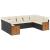 Set mobilier de grădină cu perne, 9 piese, negru, poliratan GartenMobel Dekor