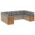 Set canapele de grădină, 9 piese, cu perne, bej, poliratan GartenMobel Dekor