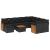 Set canapele de grădină cu perne, 11 piese, negru, poliratan GartenMobel Dekor
