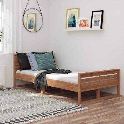 Cadru de pat, 100x200 cm, lemn masiv de tec GartenMobel Dekor