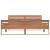 Cadru de pat, 160x200 cm, lemn masiv de tec GartenMobel Dekor