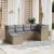 Set canapele de grădină, 6 piese, cu perne, bej, poliratan GartenMobel Dekor
