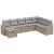 Set canapele de grădină, 8 piese, cu perne, bej, poliratan GartenMobel Dekor