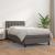 Pat box spring cu saltea, gri, 100x200 cm, piele ecologică GartenMobel Dekor