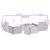 Set canapele de grădină cu perne, 7 piese, negru, poliratan GartenMobel Dekor