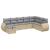 Set canapele de grădină, 8 piese, cu perne, bej, poliratan GartenMobel Dekor