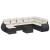 Set mobilier de grădină cu perne, 9 piese, negru, poliratan GartenMobel Dekor