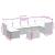 Set mobilier de grădină cu perne, 9 piese, negru, poliratan GartenMobel Dekor