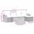Set mobilier de grădină cu perne, 6 piese, negru, poliratan GartenMobel Dekor