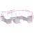 Set mobilier de grădină cu perne, 9 piese, negru, poliratan GartenMobel Dekor
