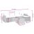 Set mobilier de grădină cu perne, 6 piese, negru, poliratan GartenMobel Dekor