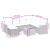 Set mobilier de grădină cu perne, 8 piese, negru, poliratan GartenMobel Dekor