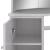 Masă de toaletă de colț, cu LED, gri beton, 111x54x141,5 cm GartenMobel Dekor