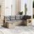 Set canapele de grădină, 6 piese, cu perne, bej, poliratan GartenMobel Dekor