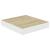 Raft de perete suspendat, stejar/alb, 23x23,5x3,8 cm, MDF GartenMobel Dekor