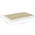 Raft de perete suspendat, alb și stejar, 40x23x3,8 cm, MDF GartenMobel Dekor