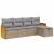 Set canapele de grădină, 5 piese, cu perne, bej, poliratan GartenMobel Dekor