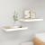 Rafturi perete suspendate 2 buc. alb/stejar 50x23x3,8cm MDF GartenMobel Dekor