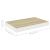 Rafturi perete suspendate 4 buc. alb/stejar 50x23x3,8cm MDF GartenMobel Dekor