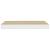 Rafturi perete suspendate 4 buc. alb/stejar 50x23x3,8cm MDF GartenMobel Dekor
