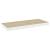 Raft de perete suspendat, alb și stejar, 60x23,5x3,8 cm, MDF GartenMobel Dekor