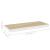 Raft de perete suspendat, alb și stejar, 60x23,5x3,8 cm, MDF GartenMobel Dekor
