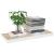 Raft de perete suspendat, alb și stejar, 60x23,5x3,8 cm, MDF GartenMobel Dekor