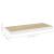 Rafturi perete suspendate 2 buc. alb/stejar 60x23,5x3,8 cm MDF GartenMobel Dekor