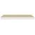 Rafturi perete suspendate 2 buc. alb/stejar 60x23,5x3,8 cm MDF GartenMobel Dekor