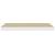 Rafturi perete suspendate 4 buc. alb/stejar 60x23,5x3,8 cm MDF GartenMobel Dekor