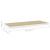 Rafturi perete suspendate 2 buc. stejar/alb 80x23,5x3,8 cm, MDF GartenMobel Dekor