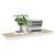 Rafturi perete suspendate 2 buc. stejar/alb 80x23,5x3,8 cm, MDF GartenMobel Dekor