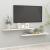 Rafturi perete suspendate 2 buc. stejar/alb 120x23,5x3,8 cm MDF GartenMobel Dekor