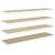 Rafturi perete suspendate 4 buc. stejar/alb 120x23,5x3,8 cm MDF GartenMobel Dekor