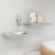 Rafturi de perete suspendate 2 buc. gri beton 50x23x3,8 cm MDF GartenMobel Dekor