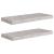 Rafturi perete suspendate, 2 buc., gri beton 60x23,5x3,8 cm MDF GartenMobel Dekor